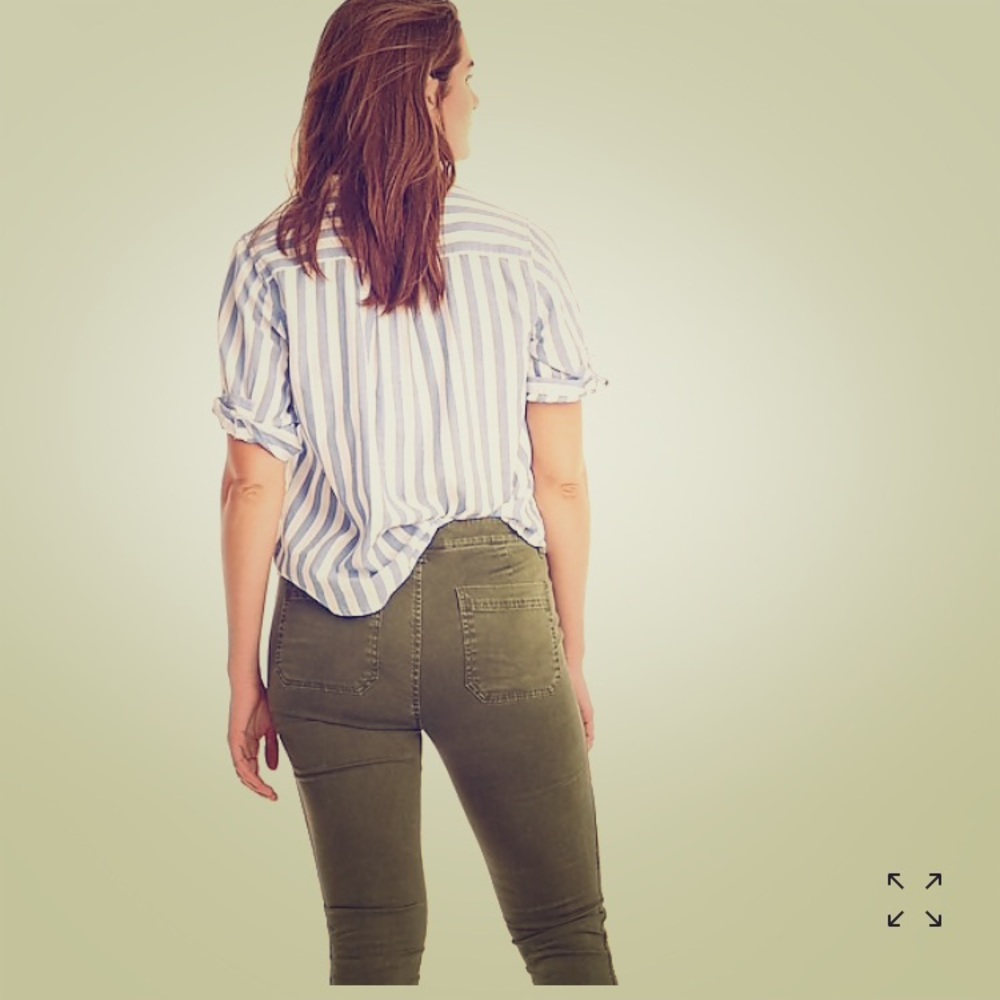 J. Crew toothpick pants. Olive/army green. Size 31